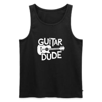 Guitar Dude - Musique pour les fans de guitare - Débardeur bio Premium Homme - noir - Devant - Michal (187cm)