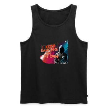 ich tanze weiter alleine - Männer Premium Bio Tank Top - Schwarz - Vorne - AI Model Male 178 light (178cm)
