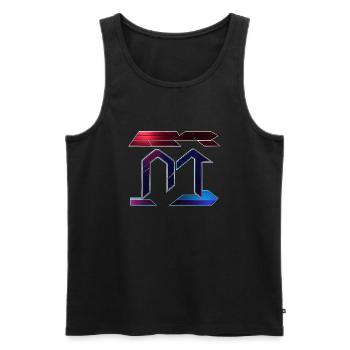 die Nachricht - Männer Premium Bio Tank Top - Schwarz - Vorne - AI Model Male 178 light (178cm)