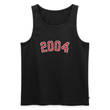 Année de naissance sport 2004 - Débardeur bio Premium Homme - noir - Devant - Michal (187cm)