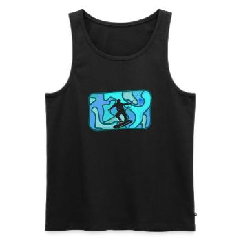 Wakeboarding Wakeboarden - Männer Premium Bio Tank Top - Schwarz - Vorne - Michal (187cm)