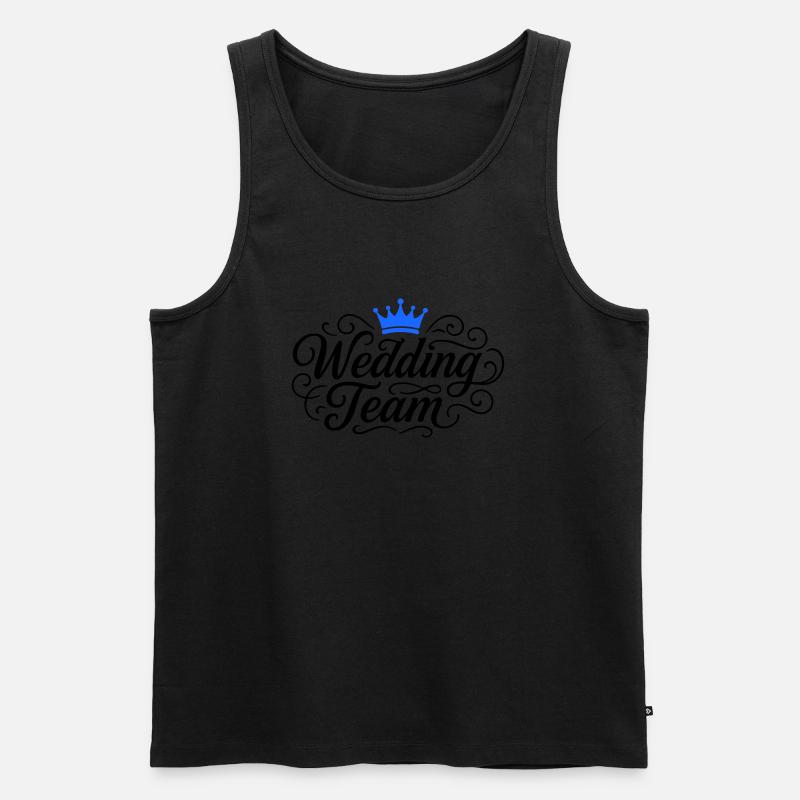 Wedding Team Hochzeit - Männer Premium Bio Tank Top - Schwarz