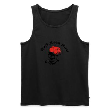 Black Forest Metal - Männer Premium Bio Tank Top - Schwarz - Vorne - AI Model Male 178 light (178cm)