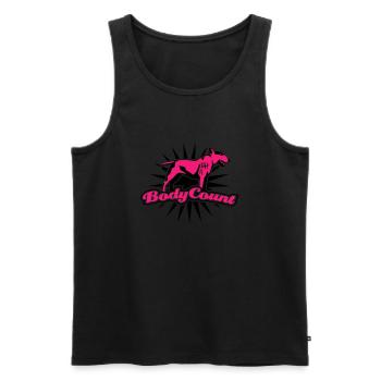 BodyCount - Männer Premium Bio Tank Top - Schwarz - Vorne - Michal (187cm)