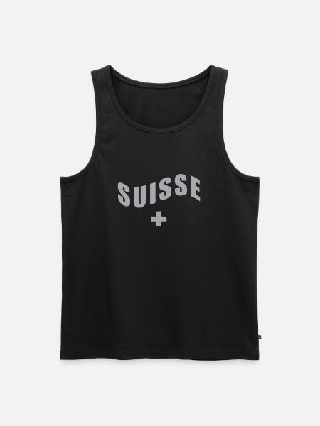 Schweiz - Suisse - Switzerland - Männer Premium Bio Tank Top - Schwarz