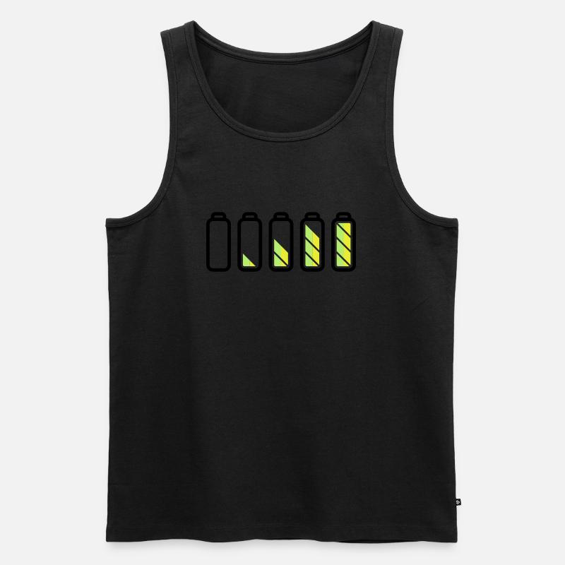 battery_loading - Männer Premium Bio Tank Top - Schwarz