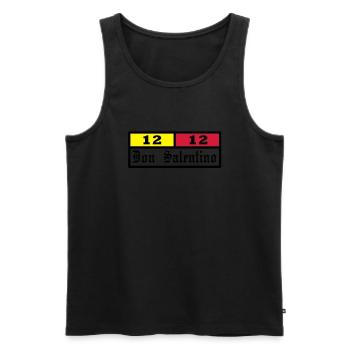 Don Salentino12 Rettangolo by Fantomissimo - Männer Premium Bio Tank Top - Schwarz - Vorne - AI Model Male 178 light (178cm)