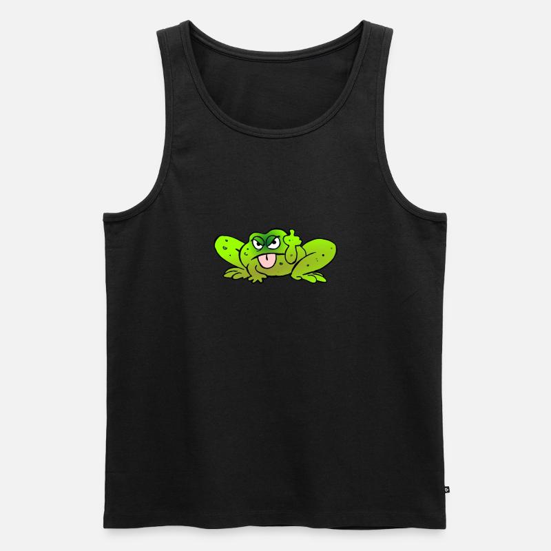 Toad pulls the tongue - Men's Premium Organic Tank Top - black
