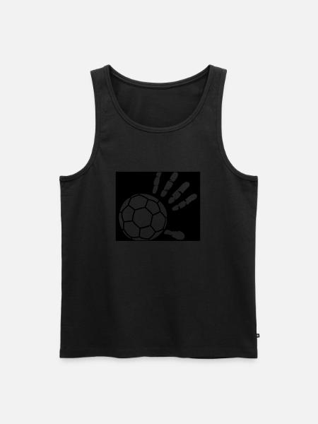 Handball - Männer Premium Bio Tank Top - Schwarz