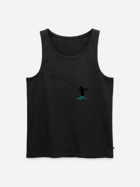fly fishing - Débardeur bio Premium Homme - noir