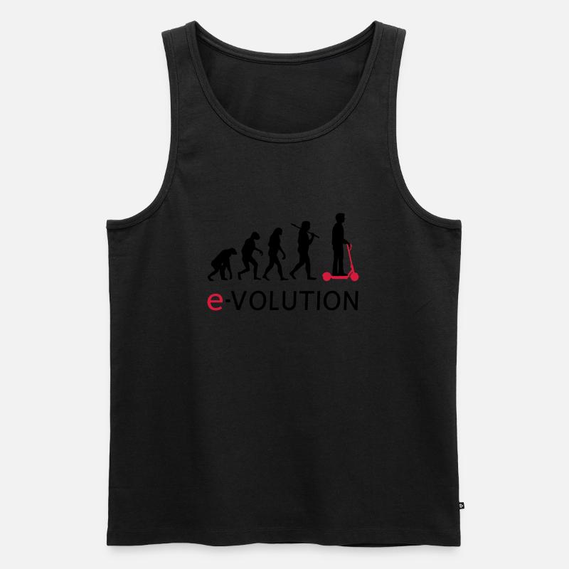 Evolution ElectroScooter eScooter ERoller - Männer Premium Bio Tank Top - Schwarz