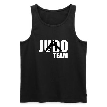 Équipe de judo - Débardeur bio Premium Homme - noir - Devant - Michal (187cm)