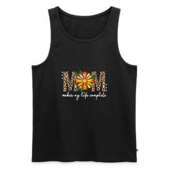 Stolze Mama Mutter Mami Lebensaufgabe Kinder Kind - Männer Premium Bio Tank Top - Schwarz - Vorne - AI Model Male 178 light (178cm)