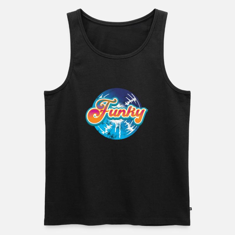 Funky - Männer Premium Bio Tank Top - Schwarz