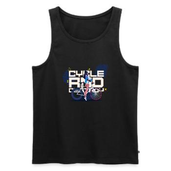 Cycle And Destroy - Men's Premium Organic Tank Top - black - Front - AI Model Male 178 light (178cm)