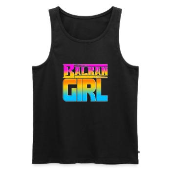 Balkan Kroatien Bosnien Serbien juge exyu Junge Mädchen - Männer Premium Bio Tank Top - Schwarz - Vorne - Michal (187cm)