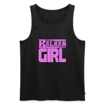 Balkan Kroatien Bosnien Serbien juge exyu Junge Mädchen - Männer Premium Bio Tank Top - Schwarz - Vorne - Michal (187cm)