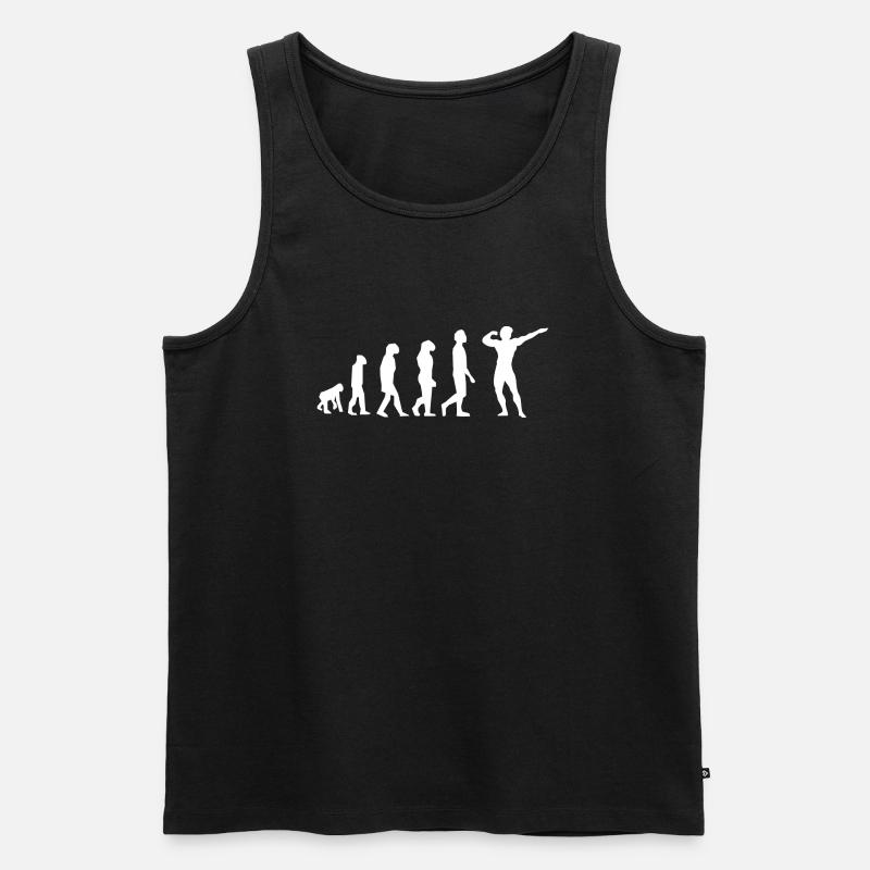 Bodybuilding Evolution - Männer Premium Bio Tank Top - Schwarz