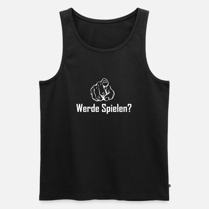 Game Gaming PC - Männer Premium Bio Tank Top - Schwarz