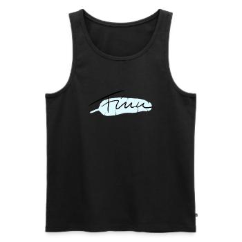 Finn - Männer Premium Bio Tank Top - Schwarz - Vorne - AI Model Male 178 light (178cm)