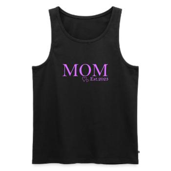 mom est 2023 - Männer Premium Bio Tank Top - Schwarz - Vorne - Michal (187cm)