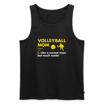 Sport Maman Définition Volleyball - Débardeur bio Premium Homme - noir - Devant - Michal (187cm)