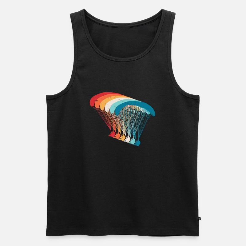 Skydive Evolution: Paraglider Design - Men's Premium Organic Tank Top - black