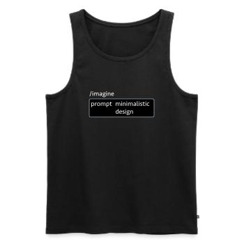 AI-Prompt Bilddesign Spruch Informatik KI Computer - Männer Premium Bio Tank Top - Schwarz - Vorne - AI Model Male 178 light (178cm)