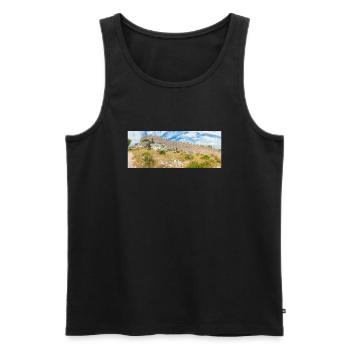 Die Mauer von Oštrica (Bedem Grebastica) Kroatien - Männer Premium Bio Tank Top - Schwarz - Vorne - Michal (187cm)