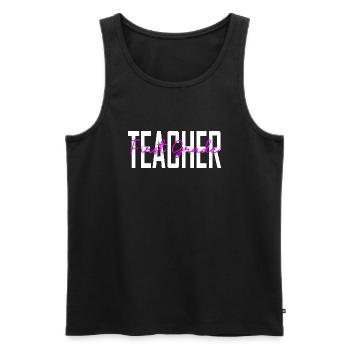 Lehrergeschenke der 1. Klasse - Männer Premium Bio Tank Top - Schwarz - Vorne - AI Model Male 178 light (178cm)