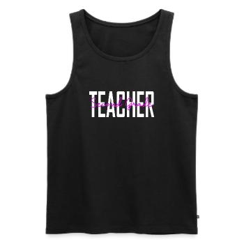 Seventh Grade Teacher Gifts For Teachers - Men's Premium Organic Tank Top - black - Front - AI Model Male 178 light (178cm)