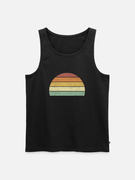 Sonnenuntergang zum Anpassen - Männer Premium Bio Tank Top - Schwarz