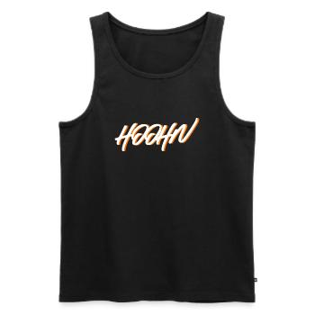 Hooohn 2 farb - Männer Premium Bio Tank Top - Schwarz - Vorne - Michal (187cm)