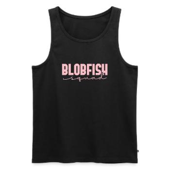 blobfish squad Design for a blobfish fan - Männer Premium Bio Tank Top - Schwarz - Vorne - AI Model Male 178 light (178cm)