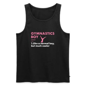 Sport Boy Gymnastics - Männer Premium Bio Tank Top - Schwarz - Vorne - Michal (187cm)