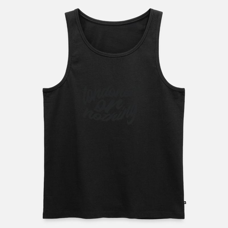 Londoner oder nichts - Männer Premium Bio Tank Top - Schwarz
