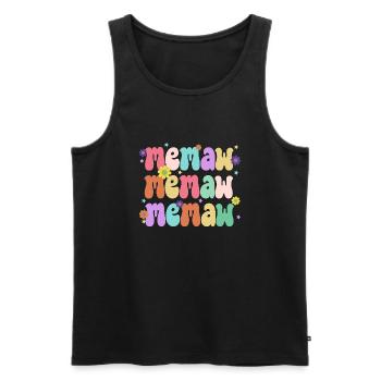 Memaw Gifts For Grandma Retro Vintage Mother's Day - Men's Premium Organic Tank Top - black - Front - Michal (187cm)