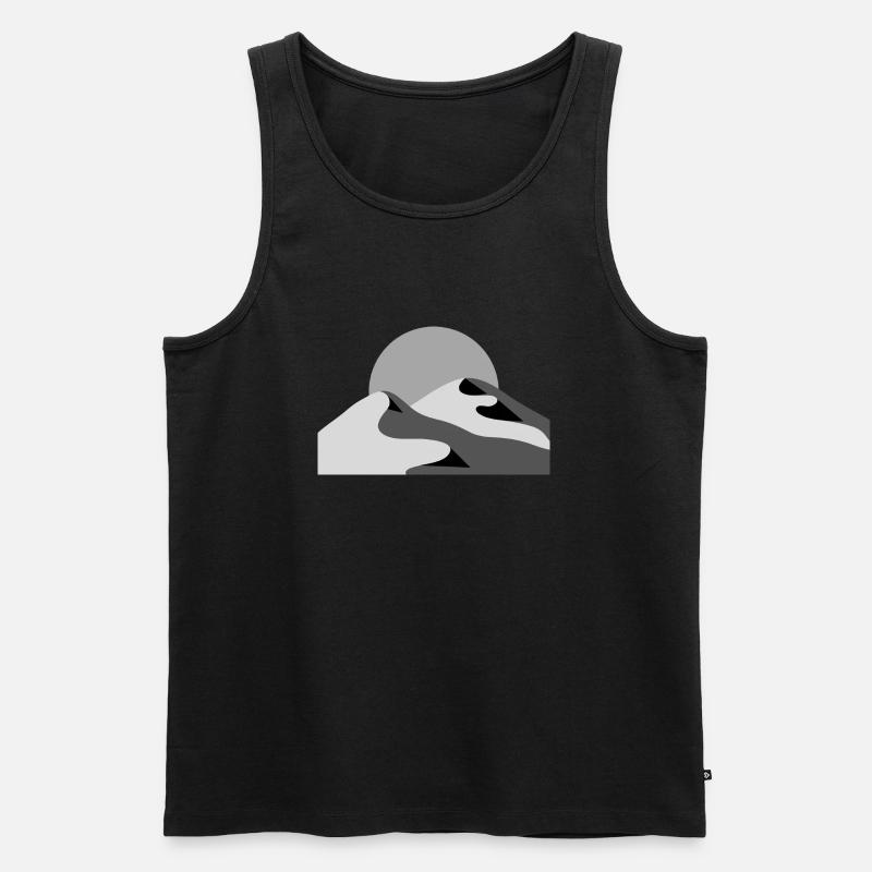 Wüste - Männer Premium Bio Tank Top - Schwarz