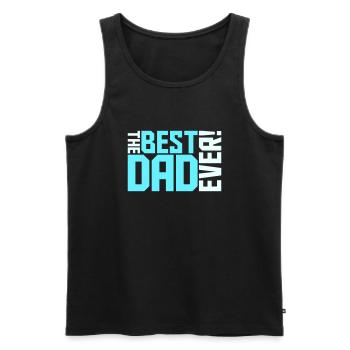 Le meilleur papa de tous les temps Cool Love - Débardeur bio Premium Homme - noir - Devant - Michal (187cm)