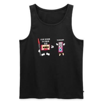 I’m Your Father|Funny Father Gifts| Funny Retro - Men's Premium Organic Tank Top - black - Front - AI Model Male 178 light (178cm)
