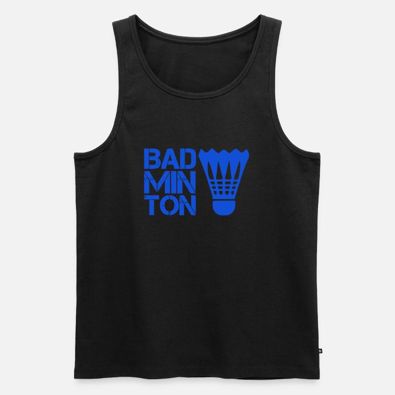 federball Badminton - Männer Premium Bio Tank Top - Schwarz