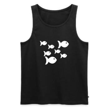 Pisces - Men's Premium Organic Tank Top - black - Front - Michal (187cm)