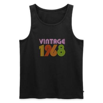 Classic 1968 Original Vintage Birthday - Men's Premium Organic Tank Top - black - Front - Michal (187cm)