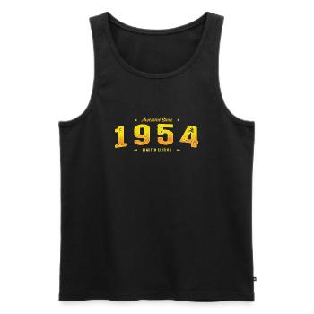 Millésime 1954 - 71e anniversaire Edition Limitée - Débardeur bio Premium Homme - noir - Devant - Michal (187cm)