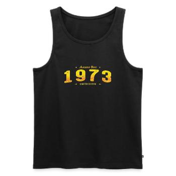 Le meilleur de 1973 - Cadeau en édition limitée pour le 52e anniversaire - Débardeur bio Premium Homme - noir - Devant - Michal (187cm)