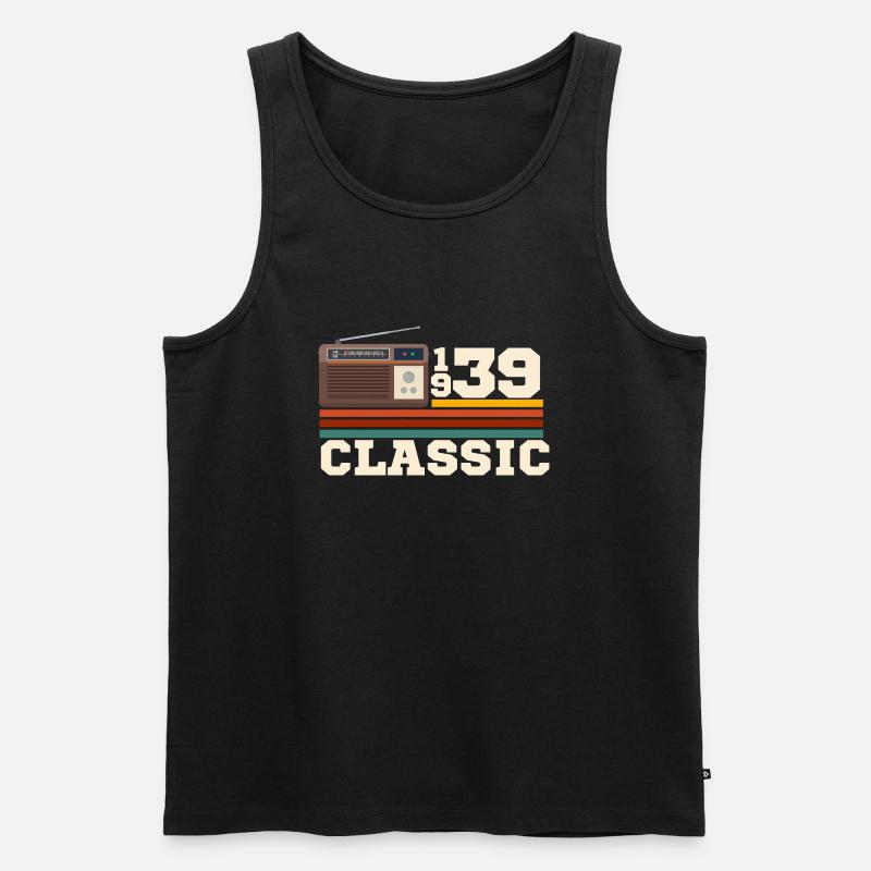 Jubiläum 1939 Retro-Klassiker - Männer Premium Bio Tank Top - Schwarz