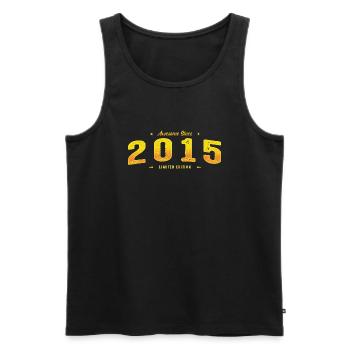 Awesome Since 2015 - 10. Geburtstag Limited Edition - Männer Premium Bio Tank Top - Schwarz - Vorne - AI Model Male 178 light (178cm)