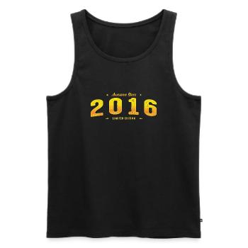 Awesome Since 2016 - 9. Geburtstag Limited Edition - Männer Premium Bio Tank Top - Schwarz - Vorne - AI Model Male 178 light (178cm)