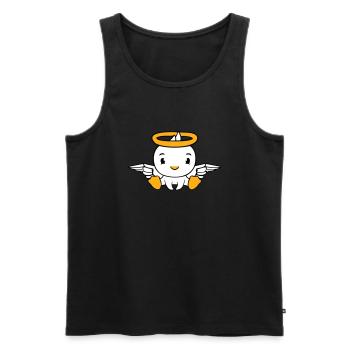Bird Duck Angel Sky Halo Holy Sweet - Men's Premium Organic Tank Top - black - Front - AI Model Male 178 light (178cm)