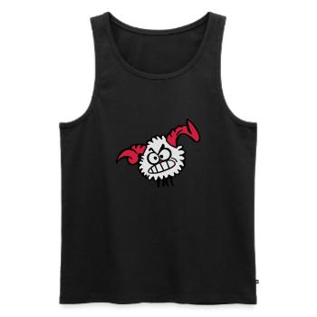 Kugell Widder - Männer Premium Bio Tank Top - Schwarz - Vorne - AI Model Male 178 light (178cm)